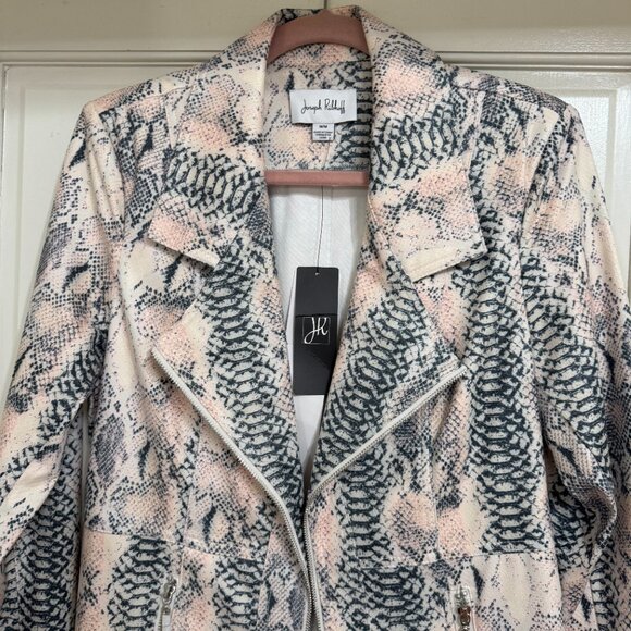 New with Tags Joseph Ribkoff Jacket Grey, Pink & White sz M - Picture 2 of 9